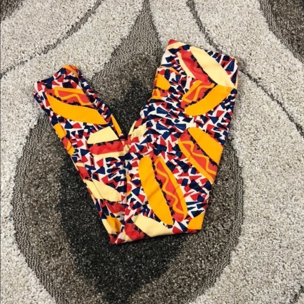 Lularoe hotdog leggings One size